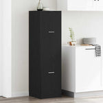 Apotekskap Svart Eik 40 X 41 X 144.5 Cm Konstruert Tre