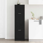 Apotekskap Svart Eik 40 X 41 X 144.5 Cm Konstruert Tre