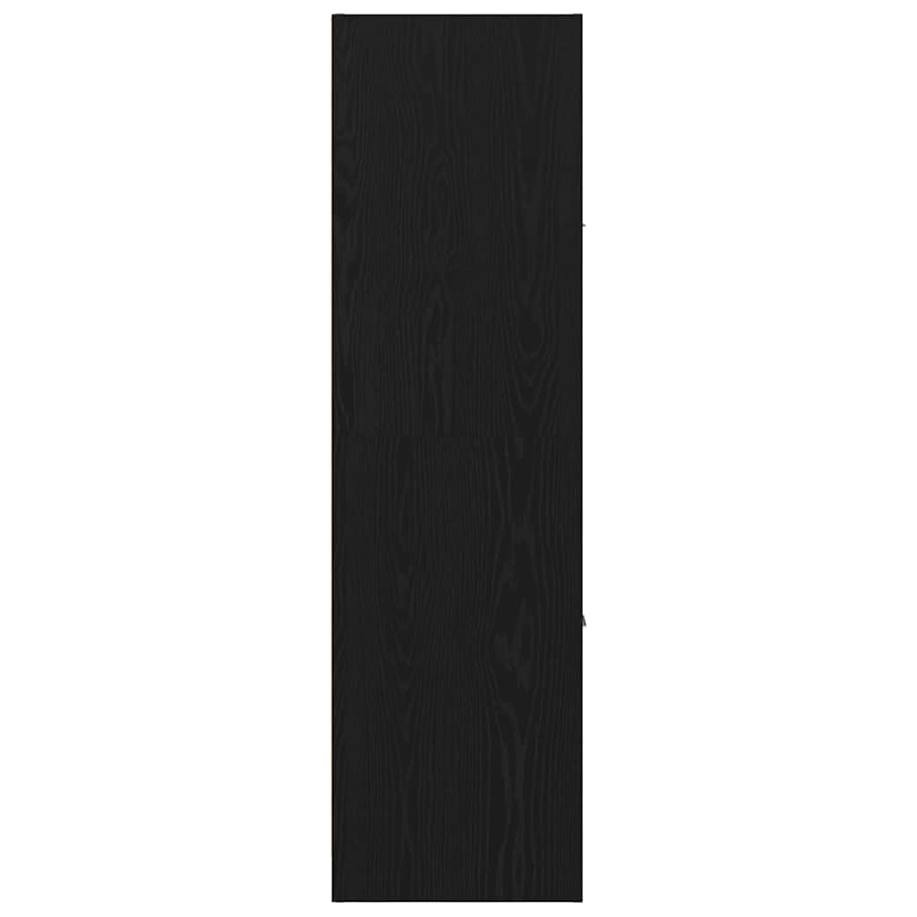 Apotekskap Svart Eik 40 X 41 X 144.5 Cm Konstruert Tre