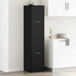 Apotekskap Svart Eik 40 X 41 X 174.5 Cm Konstruert Tre