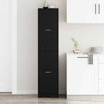 Apotekskap Svart Eik 40 X 41 X 174.5 Cm Konstruert Tre