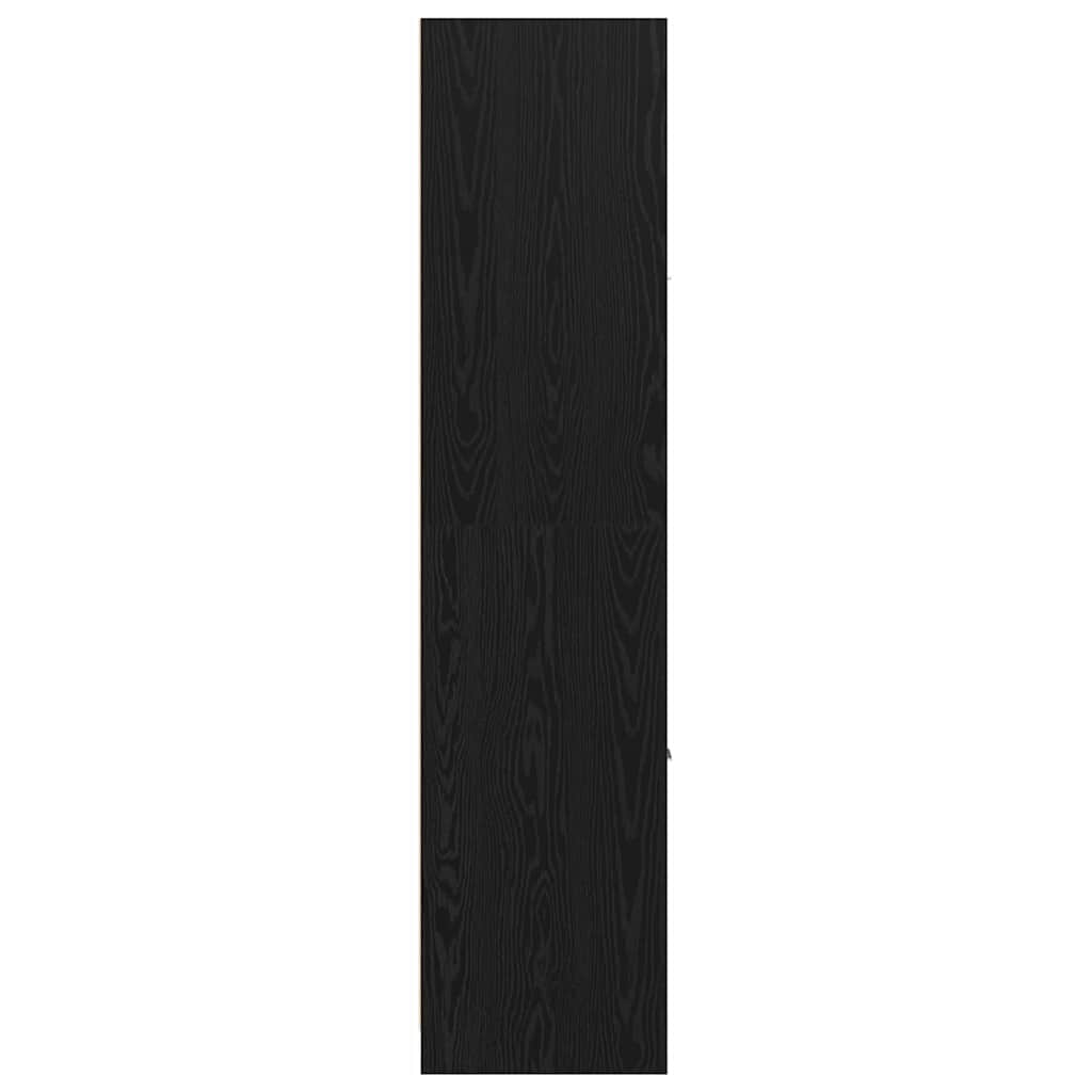 Apotekskap Svart Eik 40 X 41 X 174.5 Cm Konstruert Tre