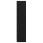 Apotekskap Svart Eik 40 X 41 X 174.5 Cm Konstruert Tre