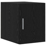 Oppbevaringsskap Med Skuff 2 Pcs Svart Eik 30 X 42,5 X 225 Cm