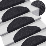 Selvklebende Trappematter 30 Stk Svart 65X21X4 Cm