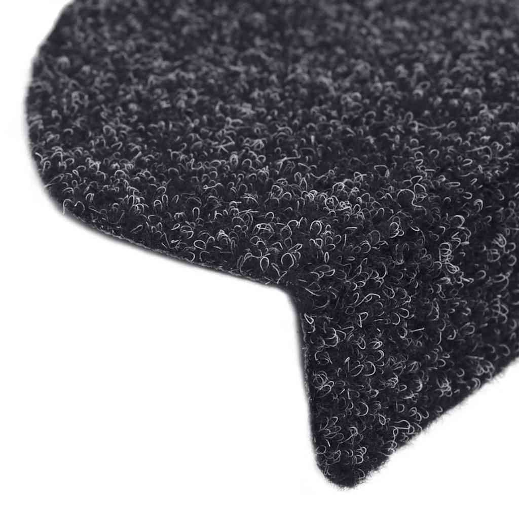 Selvklebende Trappematter 30 Stk Svart 65X21X4 Cm