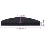Selvklebende Trappematter 30 Stk Svart 65X21X4 Cm
