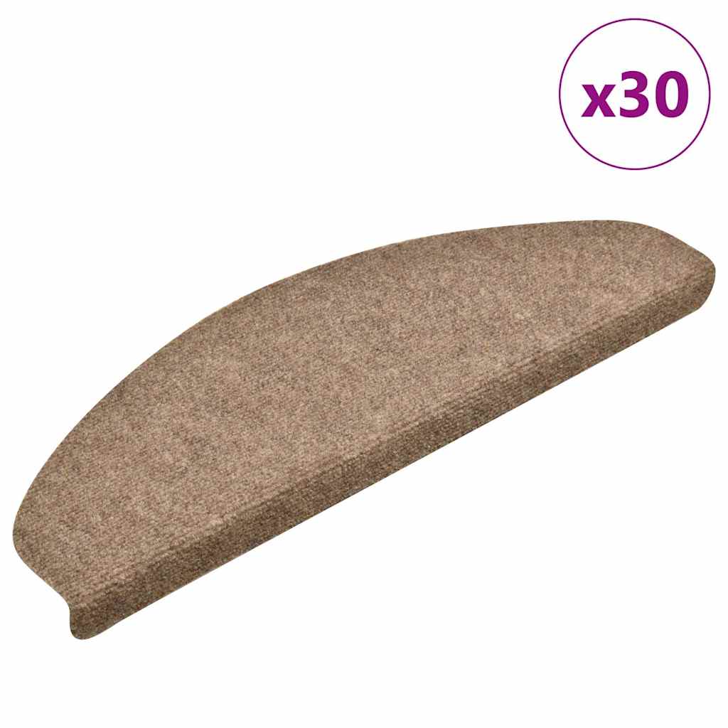 Selvklebende Trappematter 30 Stk Kremhvit 65X21X4 Cm