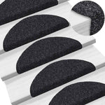 Selvklebende Trappematter 20 Stk Svart 56X17X3 Cm