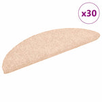 Selvklebende Trappematter 30 Stk Kremhvit 56X17X3 Cm