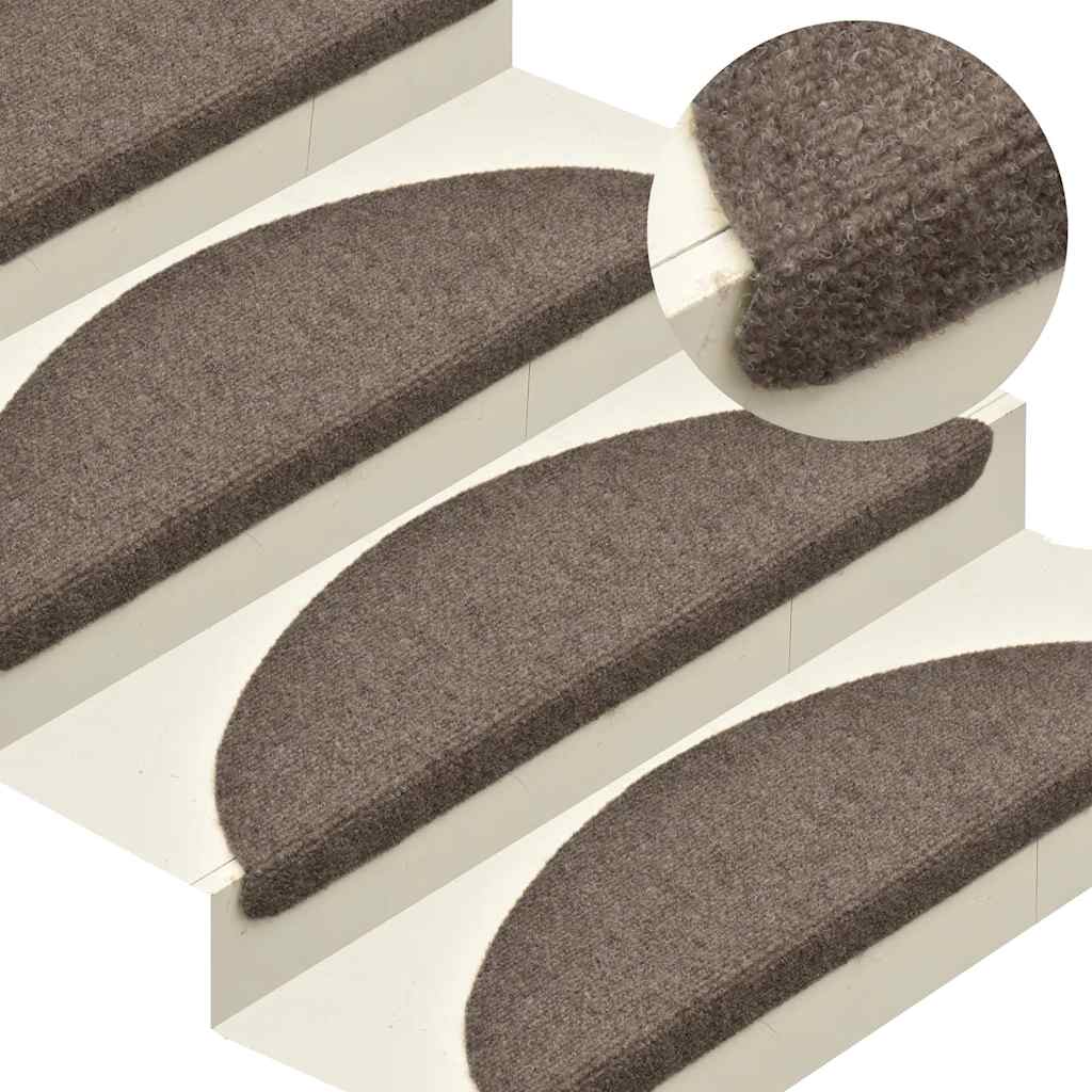 Selvklebende Trappematter 30 Stk Kremhvit 56X17X3 Cm