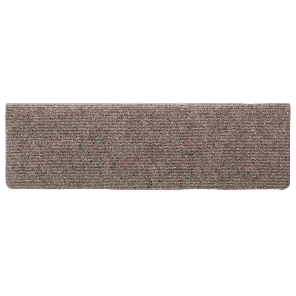 Selvklebende Trappematter 30 Stk Kremhvit 65X21X4 Cm