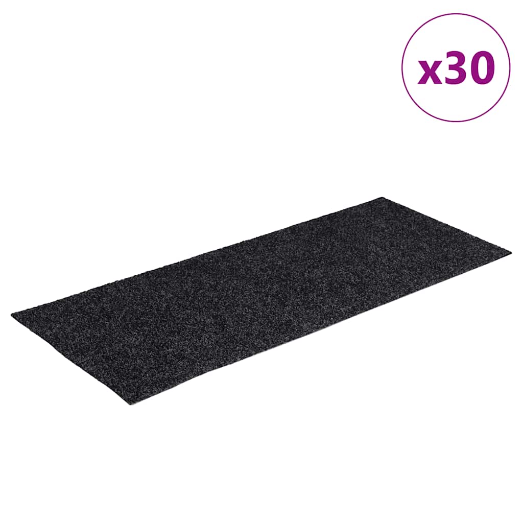 Trappematter Selvklebende 30 Stk Grå 60X25 Cm Rektangulær