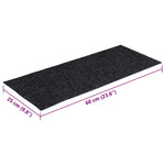 Trappematter Selvklebende 30 Stk Grå 60X25 Cm Rektangulær