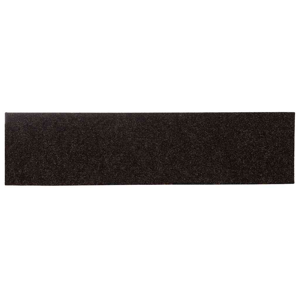 Trappematter Selvklebende 30 Stk Mørkebrun 76X20 Cm Rektangulær