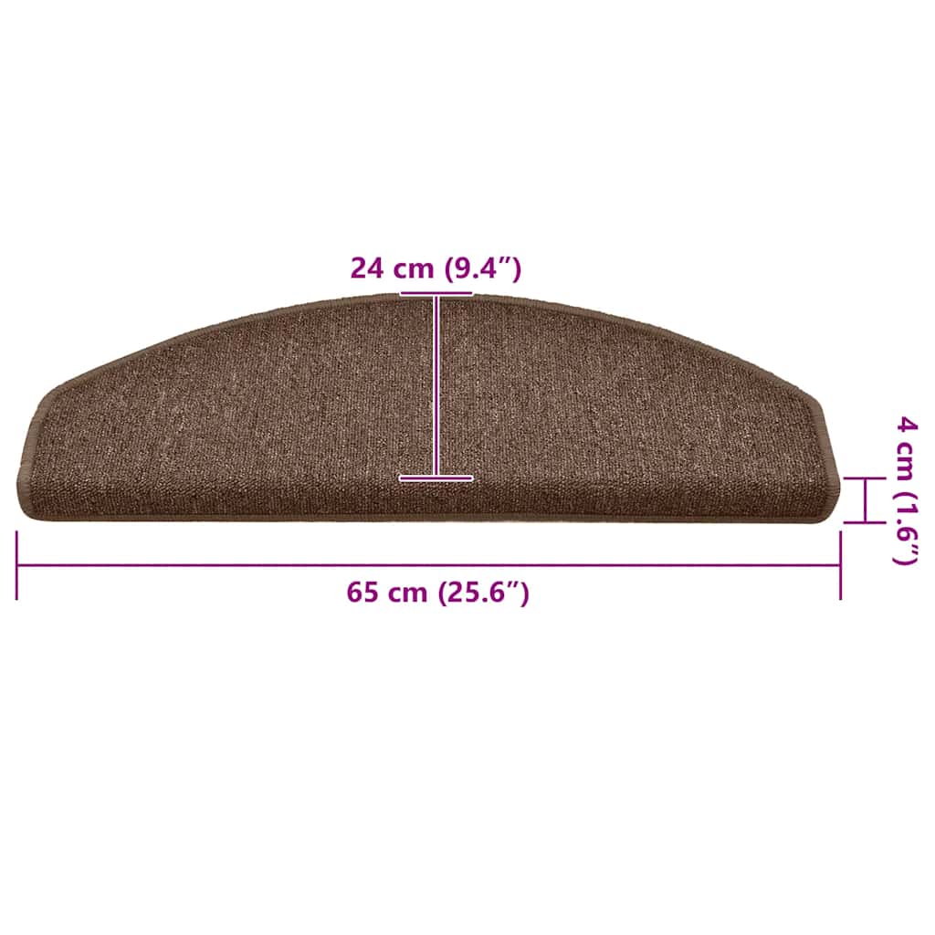 Trappematter 30 Stk Brun 65X24X4 Cm