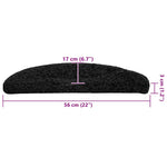 Trappematter 30 Stk Svart 56X17X3 Cm
