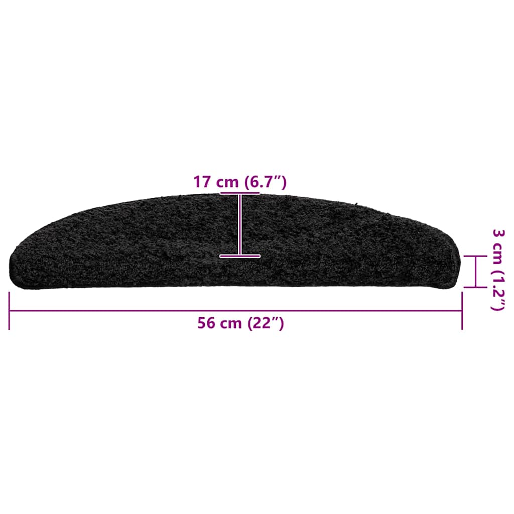 Trappematter 30 Stk Svart 56X17X3 Cm