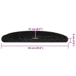Trappematter 30 Stk Svart 65X21X4 Cm