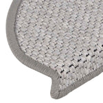 Selvklebende Trappematter Sisal 30 Stk 65X21X4 Cm Platina