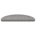 Selvklebende Trappematter Sisal 30 Stk 65X21X4 Cm Sølv