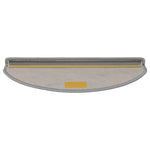 Selvklebende Trappematter Sisal 30 Stk 65X21X4 Cm Sølv
