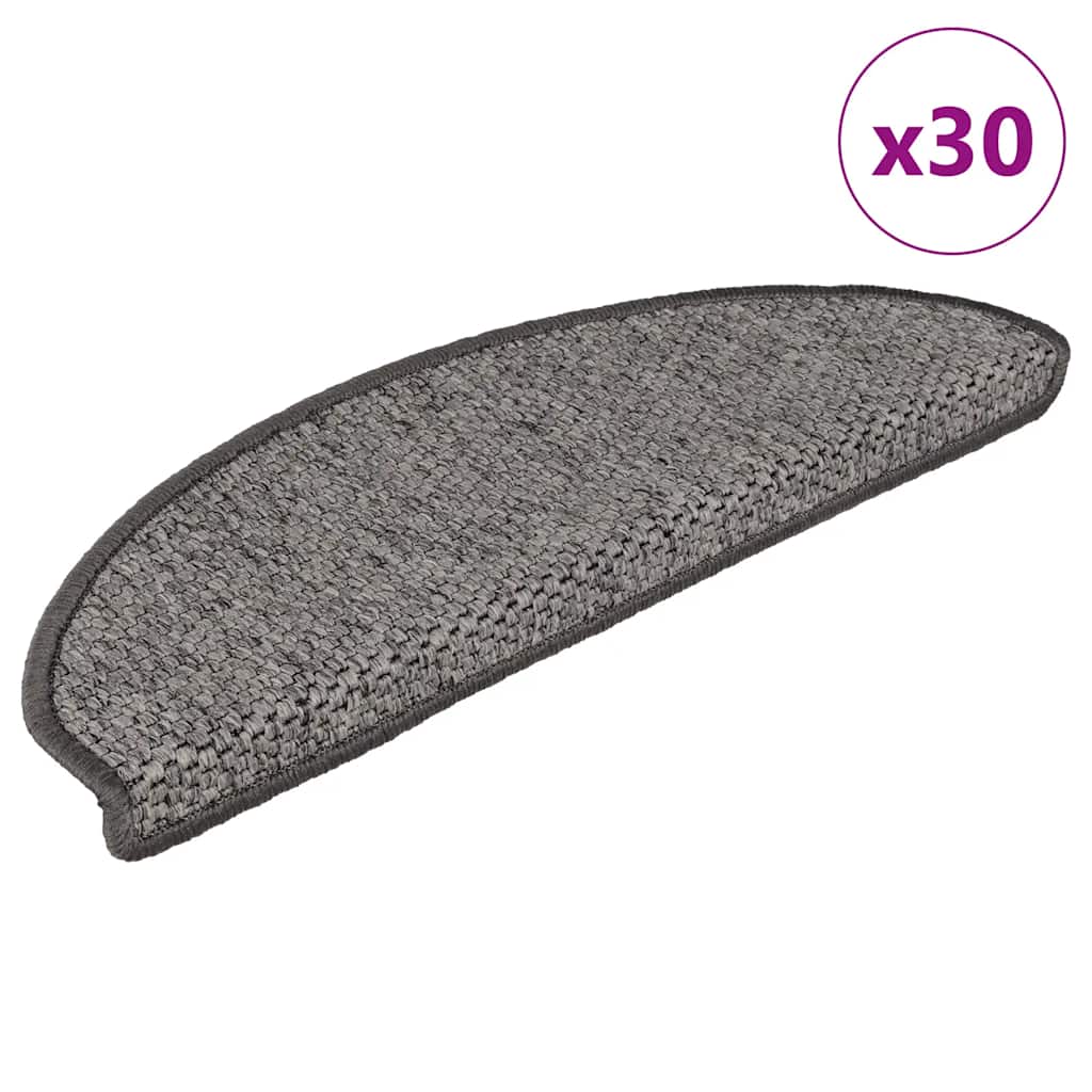 Selvklebende Trappematter Sisal 30 Stk 65X21X4 Cm Brun Beige