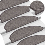 Selvklebende Trappematter Sisal 30 Stk 65X21X4 Cm Brun Beige