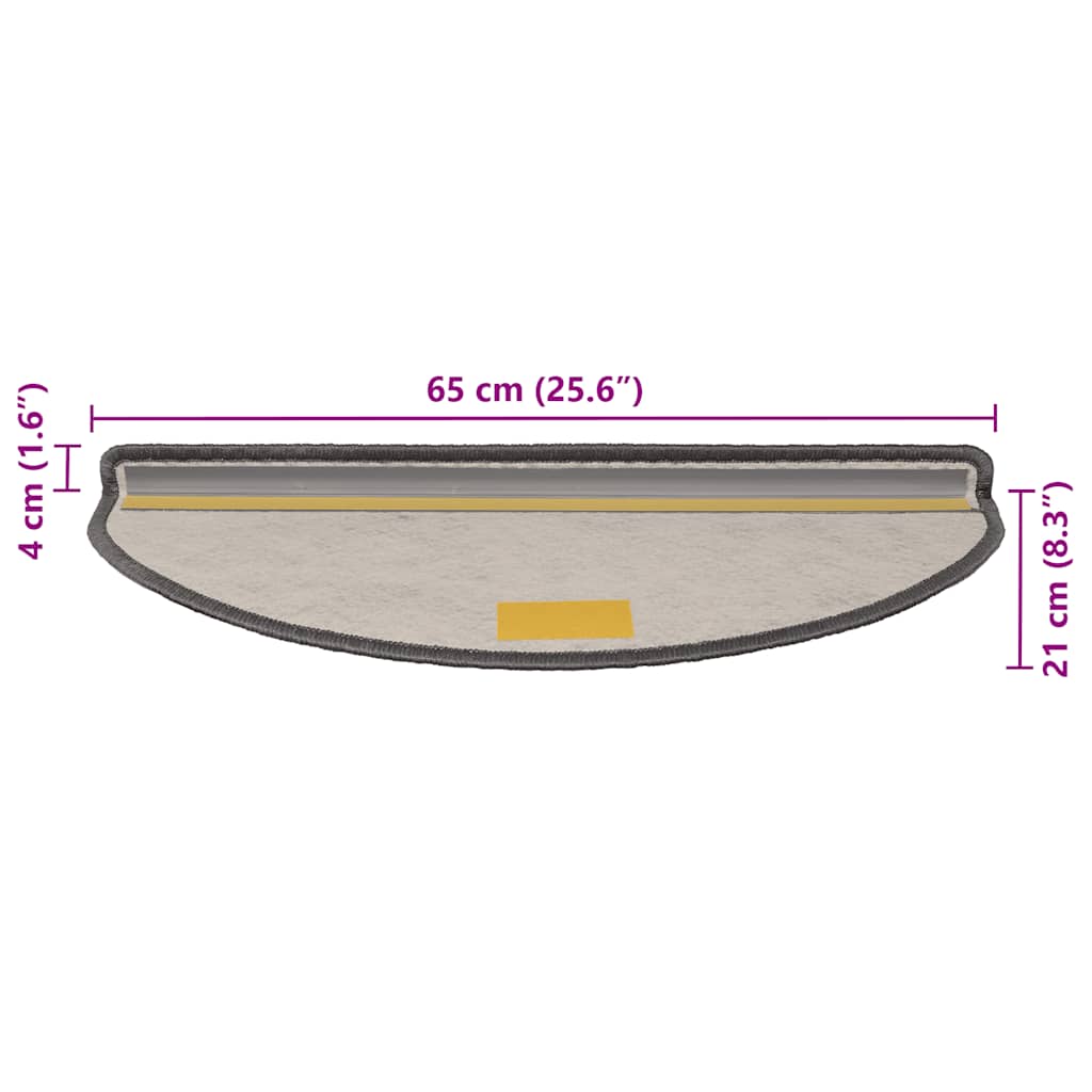 Selvklebende Trappematter Sisal 30 Stk 65X21X4 Cm Brun Beige