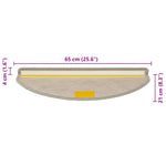 Selvklebende Trappematter Sisal 30 Stk 65X21X4 Cm Lysegrønn
