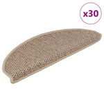 Selvklebende Trappematter Sisal 30 Stk 65X21X4 Cm Sand