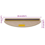 Selvklebende Trappematter Sisal 30 Stk 65X21X4 Cm Sand