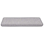 Selvklebende Trappematter Sisal 30 Stk 65X21X4 Cm Platina