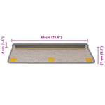 Selvklebende Trappematter Sisal 30 Stk 65X21X4 Cm Platina