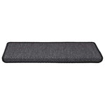 Selvklebende Trappematter Sisal 30 Stk 65X21X4 Cm Antrasitt