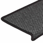 Selvklebende Trappematter Sisal 30 Stk 65X21X4 Cm Antrasitt