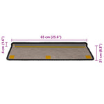 Selvklebende Trappematter Sisal 30 Stk 65X21X4 Cm Antrasitt