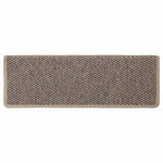 Selvklebende Trappematter Sisal 30 Stk 65X21X4 Cm Mørk Beige