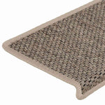 Selvklebende Trappematter Sisal 30 Stk 65X21X4 Cm Mørk Beige