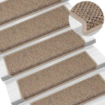 Selvklebende Trappematter Sisal 30 Stk 65X21X4 Cm Sand