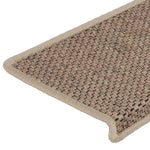 Selvklebende Trappematter Sisal 30 Stk 65X21X4 Cm Sand