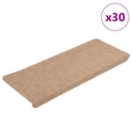 Selvklebende Trappematter 30 Stk Beige 65X24,5X3,5 Cm