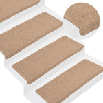 Selvklebende Trappematter 30 Stk Beige 65X24,5X3,5 Cm