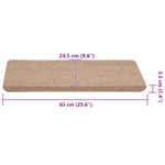 Selvklebende Trappematter 30 Stk Beige 65X24,5X3,5 Cm