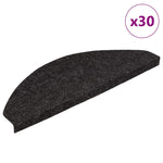 Selvklebende Trappematter 30 Stk Antrasitt 65X22,5X3,5 Cm