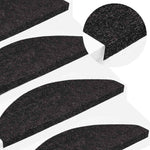 Selvklebende Trappematter 30 Stk Antrasitt 65X22,5X3,5 Cm