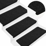 Selvklebende Trappematter 30 Stk Svart 65X24,5X3,5 Cm