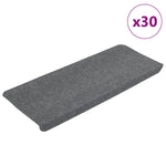 Selvklebende Trappematter 30 Stk Grå 65X24,5X3,5 Cm