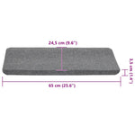Selvklebende Trappematter 30 Stk Grå 65X24,5X3,5 Cm