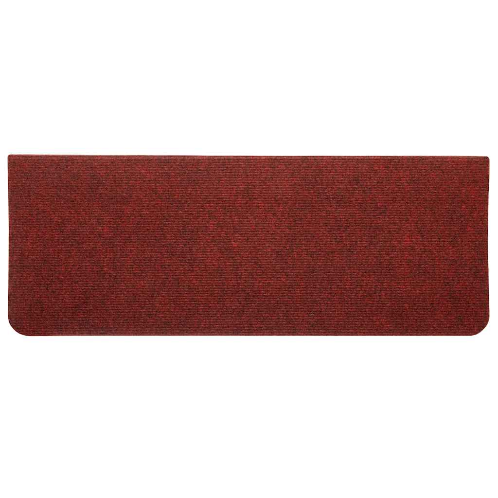 Selvklebende Trappematter 30 Stk Rød 65X24,5X3,5 Cm